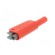 4mm banana | 19A | 1kV | red | insulated,with 4mm axial socket | 1mm2 paveikslėlis 6