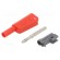 4mm banana | 19A | 1kV | red | insulated,with 4mm axial socket | 1mm2 paveikslėlis 1