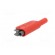 4mm banana | 19A | 1kV | red | insulated,with 4mm axial socket | 1mm2 фото 6