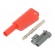 4mm banana | 19A | 1kV | red | insulated,with 4mm axial socket | 1mm2 paveikslėlis 6