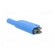 4mm banana | 32A | 1kV | blue | insulated,with 4mm axial socket image 4