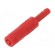 Adapter | 4mm banana | 25A | 30VAC | 60VDC | red | insulated image 2
