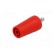 Adapter | 4mm banana | 32A | red | 40.4mm | Plating: nickel plated image 2