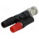 Adapter | 4mm banana | banana 4mm plug x2,BNC socket | black | 59mm image 1