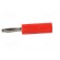 Plug | 4mm banana | 10A | 50VDC | red | non-insulated | for cable | 3.5mm2 paveikslėlis 3