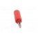 Plug | 4mm banana | 10A | 50VDC | red | non-insulated | for cable | 3.5mm2 фото 9