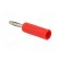 Plug | 4mm banana | 10A | 50VDC | red | non-insulated | for cable | 3.5mm2 фото 4