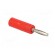 Plug | 4mm banana | 10A | 50VDC | red | non-insulated | for cable | 3.5mm2 paveikslėlis 8