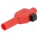 Plug | 4mm banana | 10A | 600V | red | insulated | Plating: nickel plated image 1