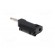 Plug | 4mm banana | 10A | 60VDC | black | 58.5mm | Mounting: on cable image 4