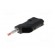 Plug | 4mm banana | 10A | 60VDC | black | 58.5mm | Mounting: on cable image 2