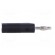 Plug | 4mm banana | 10A | 60VDC | black | Max.wire diam: 4mm | on cable image 7
