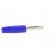 Plug | 4mm banana | 10A | 60VDC | blue | non-insulated | for cable | 10mΩ image 7
