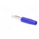 Plug | 4mm banana | 10A | 60VDC | blue | non-insulated | for cable | 10mΩ image 4