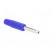 Plug | 4mm banana | 10A | 60VDC | blue | non-insulated | for cable | 10mΩ image 8