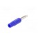 Plug | 4mm banana | 10A | 60VDC | blue | non-insulated | for cable | 10mΩ image 6