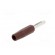 Plug | 4mm banana | 10A | 60VDC | brown | non-insulated | for cable | 10mΩ image 6