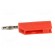 Connector: 4mm banana | plug | 10A | 60VDC | red | Max.wire diam: 4mm image 3