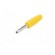 Plug | 4mm banana | 10A | 60VDC | yellow | non-insulated | for cable image 2