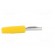 Plug | 4mm banana | 10A | 60VDC | yellow | non-insulated | for cable image 7
