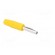Plug | 4mm banana | 10A | 60VDC | yellow | non-insulated | for cable image 8