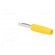 Plug | 4mm banana | 10A | 60VDC | yellow | non-insulated | for cable image 4