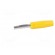 Plug | 4mm banana | 10A | 60VDC | yellow | non-insulated | for cable image 3