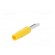 Plug | 4mm banana | 10A | 60VDC | yellow | non-insulated | for cable image 6