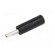 Plug | 4mm banana | 16A | 50VDC | black | non-insulated | for cable paveikslėlis 2