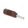 Plug | 4mm banana | 16A | 50VDC | brown | for cable | 2.5mm2 image 8