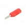 Plug | 4mm banana | 16A | 50VDC | red | for cable | 2.5mm2 | nickel plated image 2