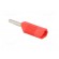 Plug | 4mm banana | 16A | 50VDC | red | for cable | 2.5mm2 | nickel plated фото 4