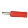 Plug | 4mm banana | 16A | 50VDC | red | non-insulated | for cable | 5.5mm2 image 3