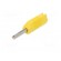 Plug | 4mm banana | 16A | 50VDC | yellow | for cable | 2.5mm2 image 2