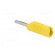 Plug | 4mm banana | 16A | 50VDC | yellow | for cable | 2.5mm2 paveikslėlis 4