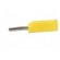 Plug | 4mm banana | 16A | 50VDC | yellow | for cable | 2.5mm2 paveikslėlis 3