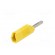 Plug | 4mm banana | 16A | 50VDC | yellow | for cable | 2.5mm2 фото 6