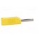Plug | 4mm banana | 16A | 50VDC | yellow | for cable | 2.5mm2 фото 7