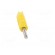 Plug | 4mm banana | 16A | 50VDC | yellow | for cable | 2.5mm2 фото 9