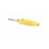 Plug | 4mm banana | 16A | 60VDC | yellow | non-insulated | 3mΩ | 1.5mm2 image 4
