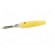 Plug | 4mm banana | 16A | 60VDC | yellow | non-insulated | 3mΩ | 1.5mm2 image 3
