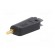 Plug | 4mm banana | 19A | 30VAC | 60VDC | black | gold-plated | 1mm2 paveikslėlis 2