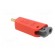 Plug | 4mm banana | 19A | 30VAC | 60VDC | red | gold-plated | 1mm2 фото 4