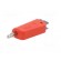 Plug | 4mm banana | 19A | 30VAC | 60VDC | red | nickel plated | 1mm2 фото 2