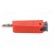 Plug | 4mm banana | 19A | 30VAC | 60VDC | red | nickel plated | 1mm2 фото 3