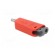 Plug | 4mm banana | 19A | 30VAC | 60VDC | red | nickel plated | 1mm2 фото 4