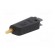 Plug | 4mm banana | 19A | black | gold-plated | on cable image 2