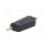 Plug | 4mm banana | 19A | black | nickel plated | on cable image 2
