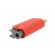 Plug | 4mm banana | 19A | red | non-insulated,with 4mm axial socket paveikslėlis 6