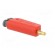 Plug | 4mm banana | 19A | red | non-insulated,with 4mm axial socket фото 8